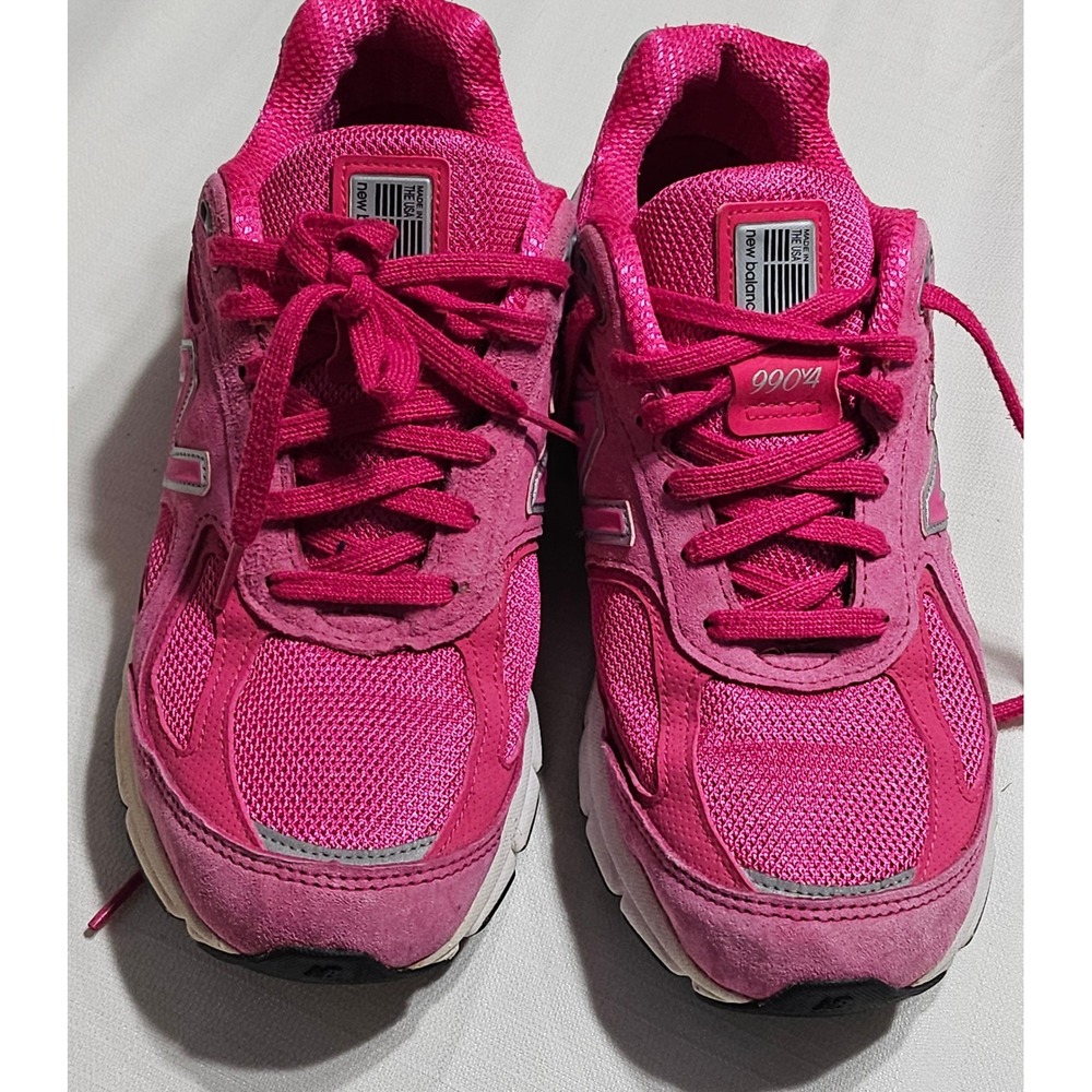 New‎ Balance 990v4 Pink Suede Mesh Running Shoes Women's 8.5B W990KM4